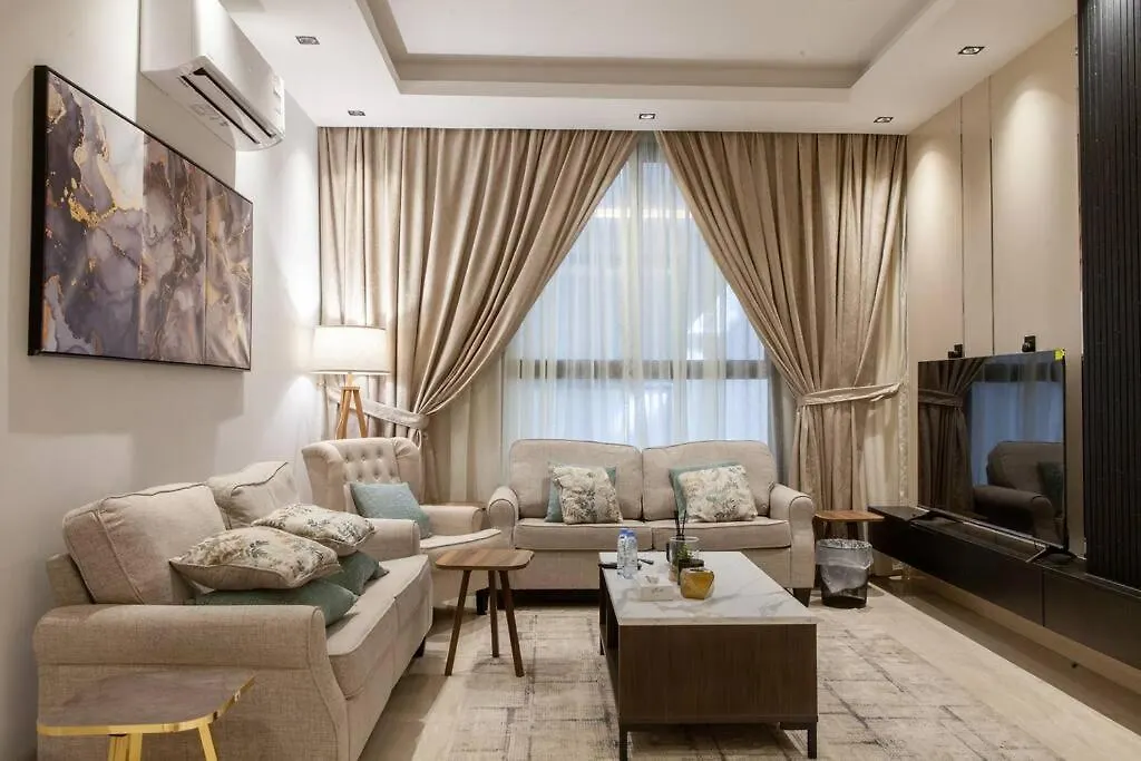 شقة فاخرة بكمباوند بحي الملقا Luxurious Two-Bedroom Apartment Compound Al Malqa District الرياض